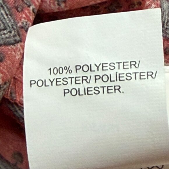 Lucky Brand Tassel Tie Short Flare Sleeve Peasant Blouse Women's Size Small - Picture 4 of 6